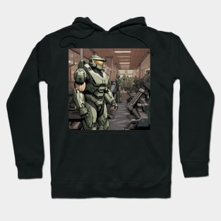 Master Chief At The Gym Hoodie